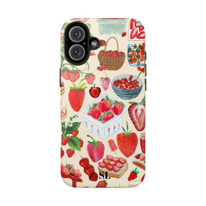 Strawberry Collage iPhone Case