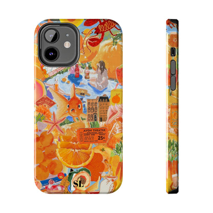 Orange Goldfish Collage iPhone Case