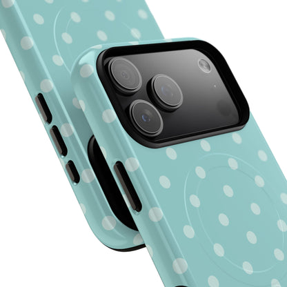 Teal Polka Dot MagSafe Case