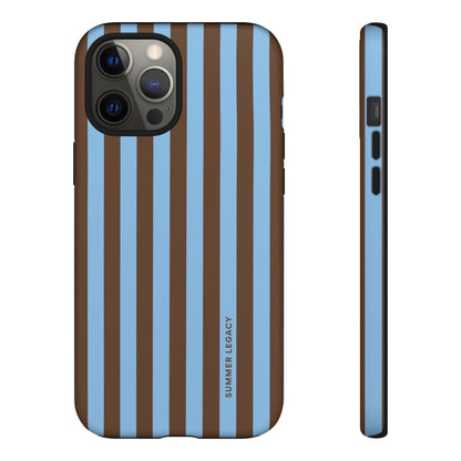Mocha Stripe iPhone Case