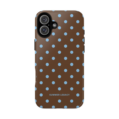 Mocha Polka Dot iPhone Case
