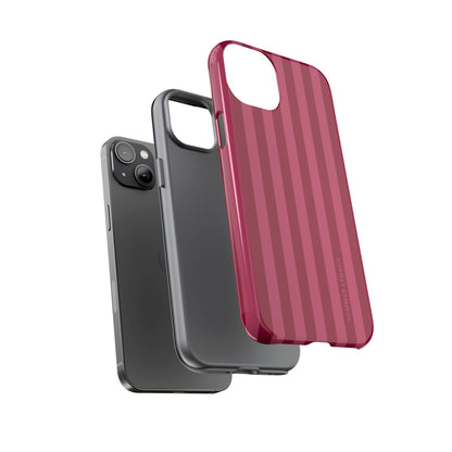 Berry Stripe iPhone Case