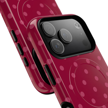 Berry Polka Dot MagSafe Case