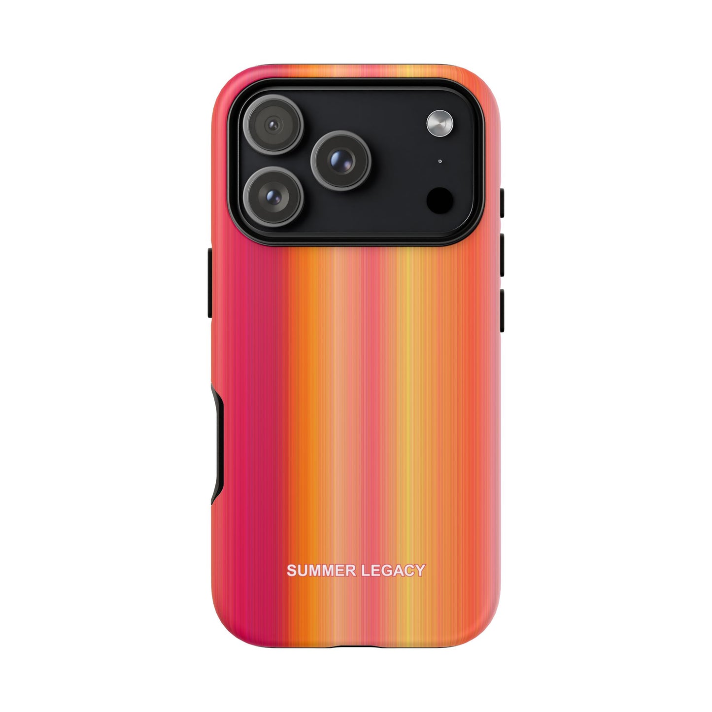Amber Glow Ombre Stripe iPhone Case