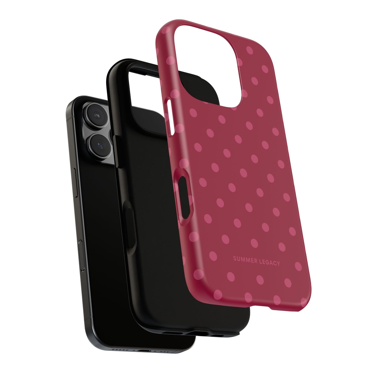 Berry Polka Dot iPhone Case