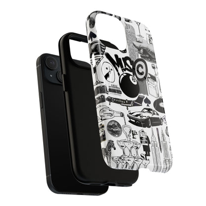 Black and White MagSafe Case