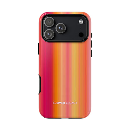 Amber Glow Ombre Stripe iPhone Case