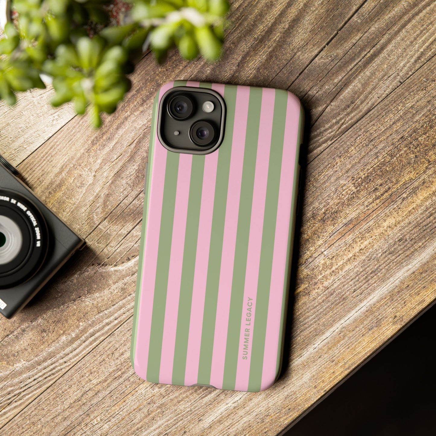 Guava Stripe iPhone Case