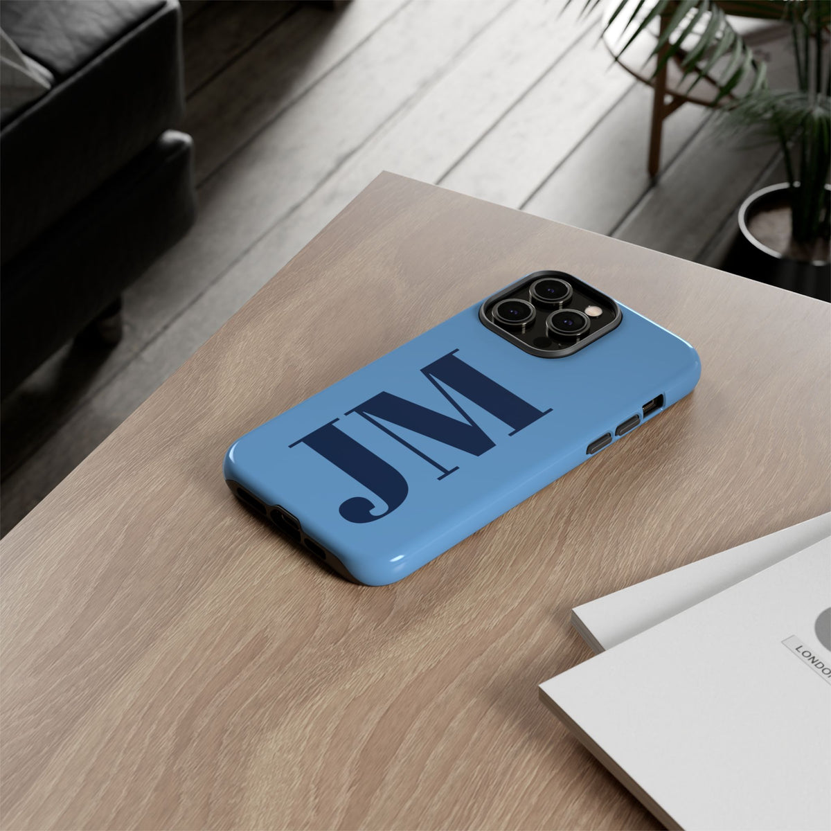 Lagoon Custom Initial iPhone Case