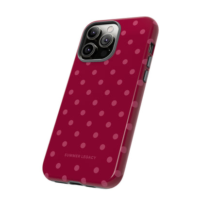 Berry Polka Dot iPhone Case