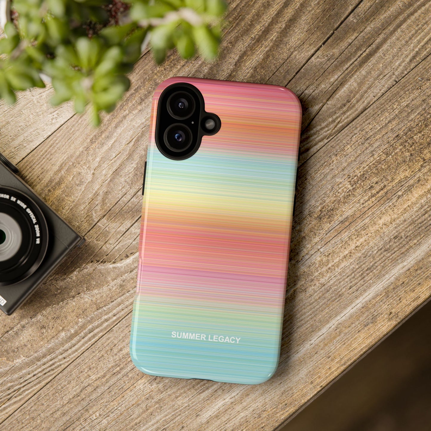 Sunrise Ombre Stripe iPhone Case