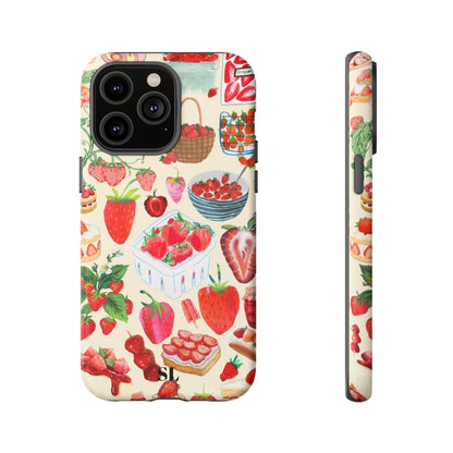 Strawberry Collage iPhone Case