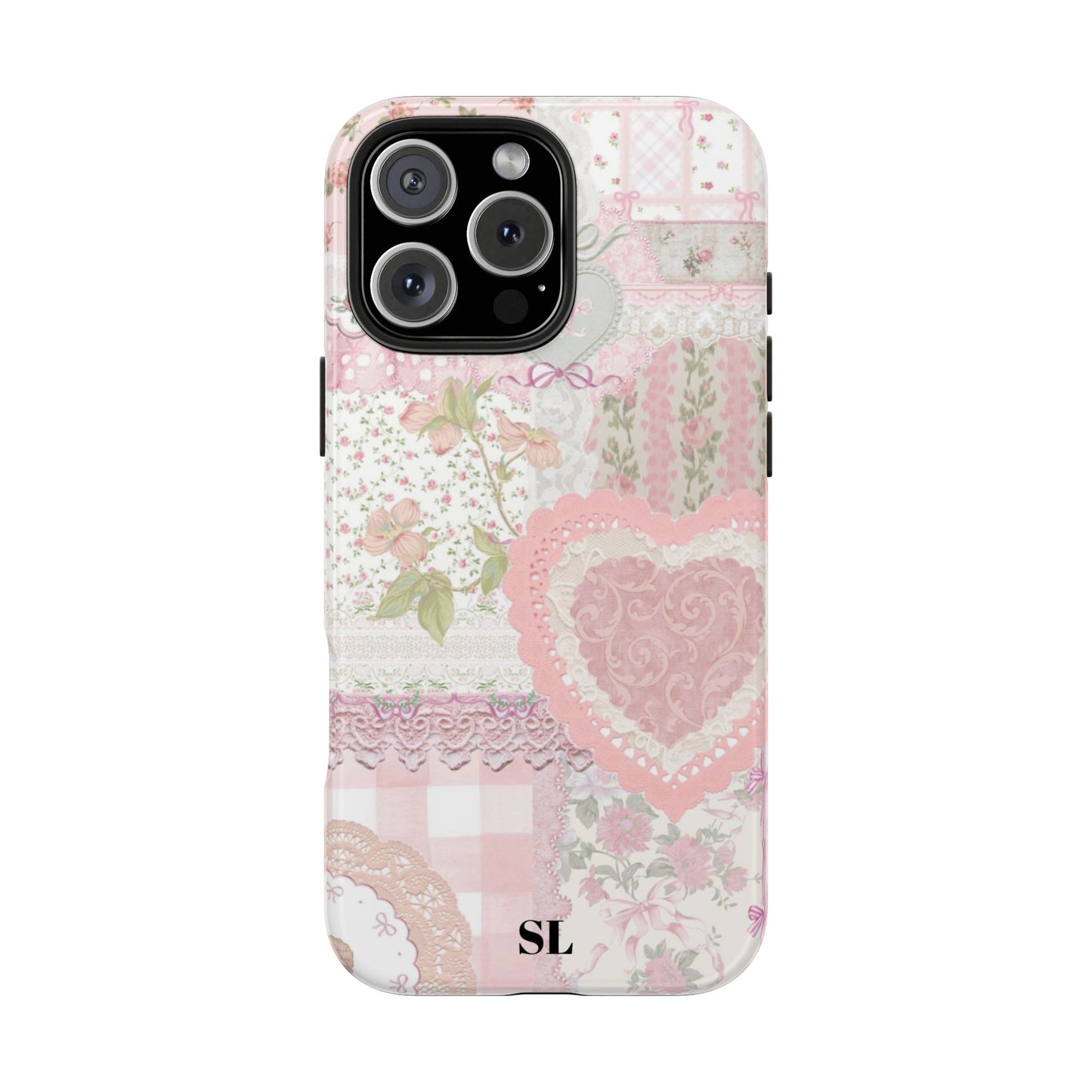 Blushing Floral Patchwork iPhone Case