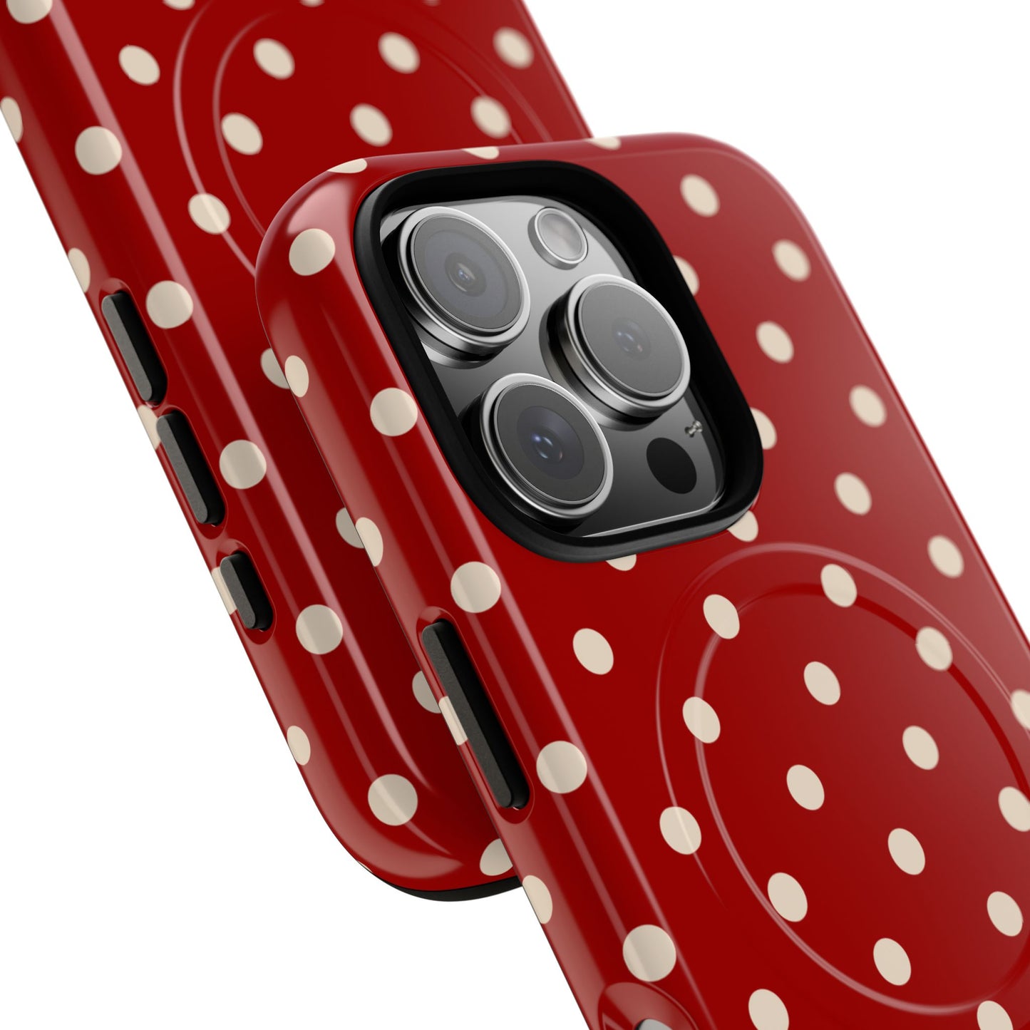 Crimson Polka Dot MagSafe Case