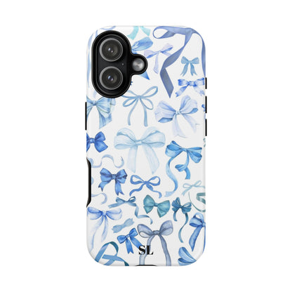 Blue Bows iPhone Case