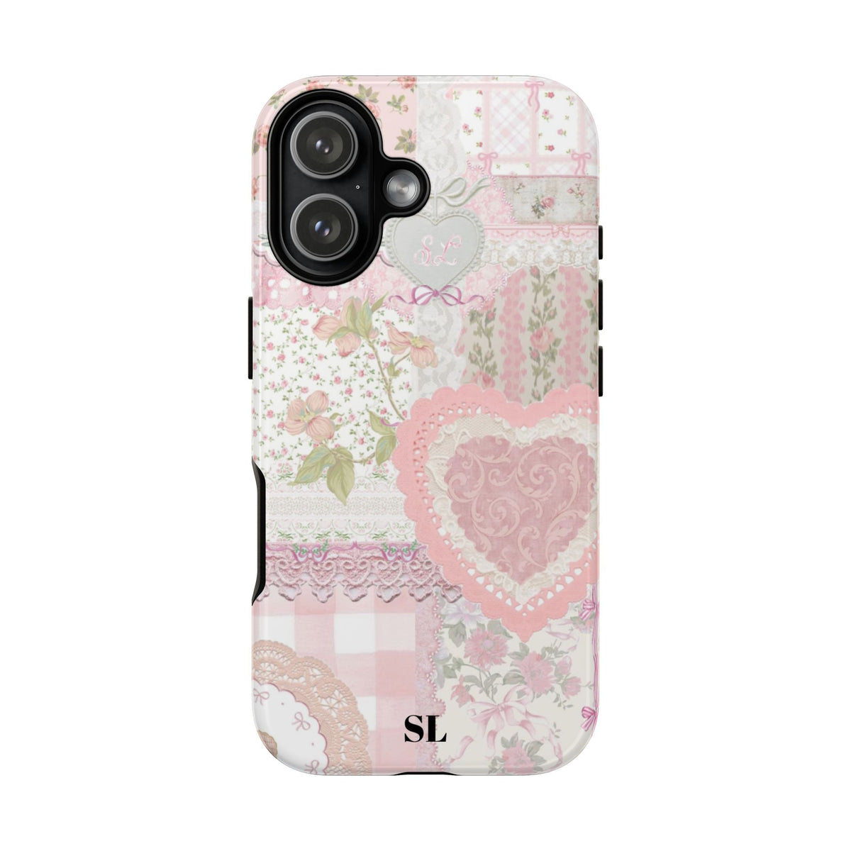 Blushing Floral Patchwork iPhone Case