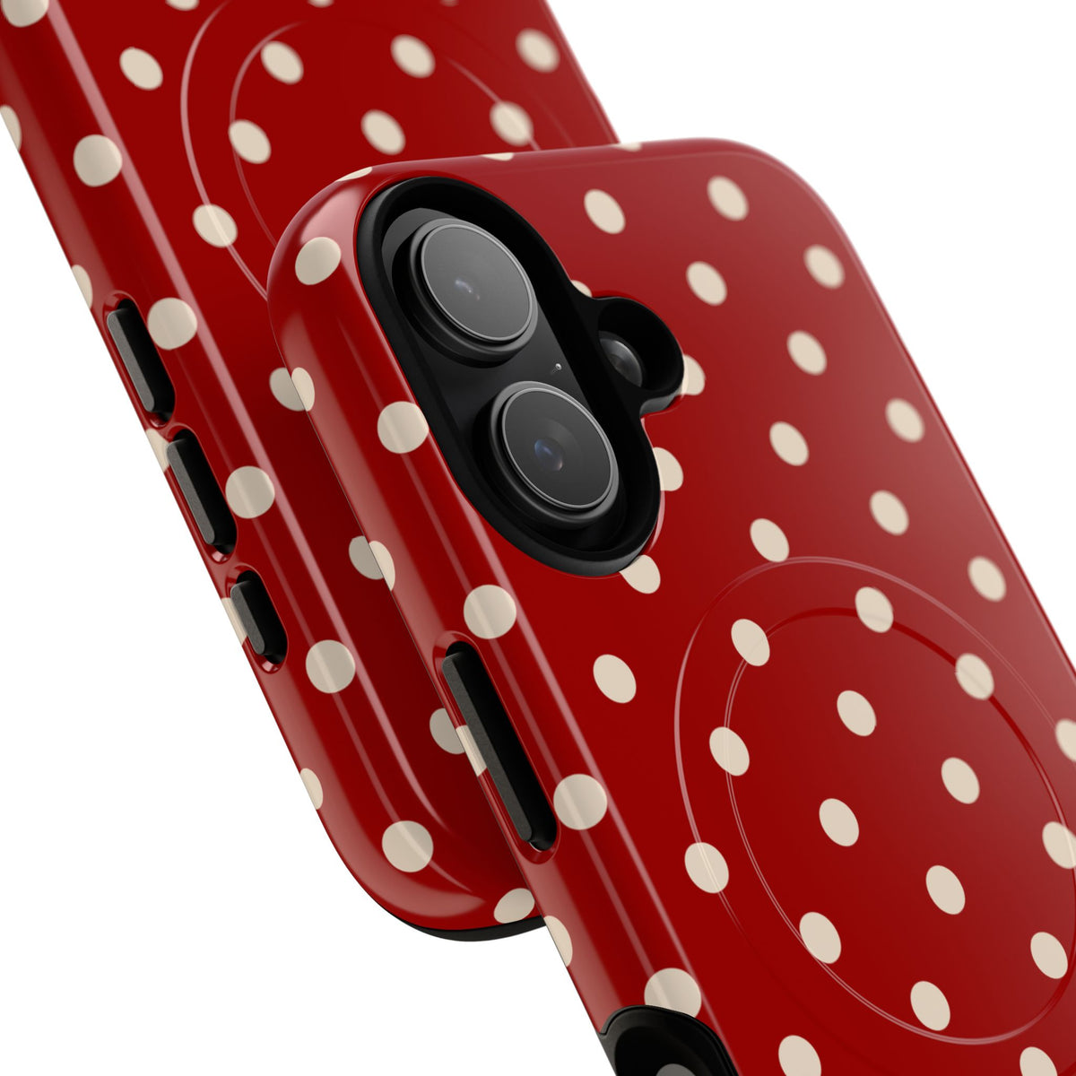 Crimson Polka Dot MagSafe Case