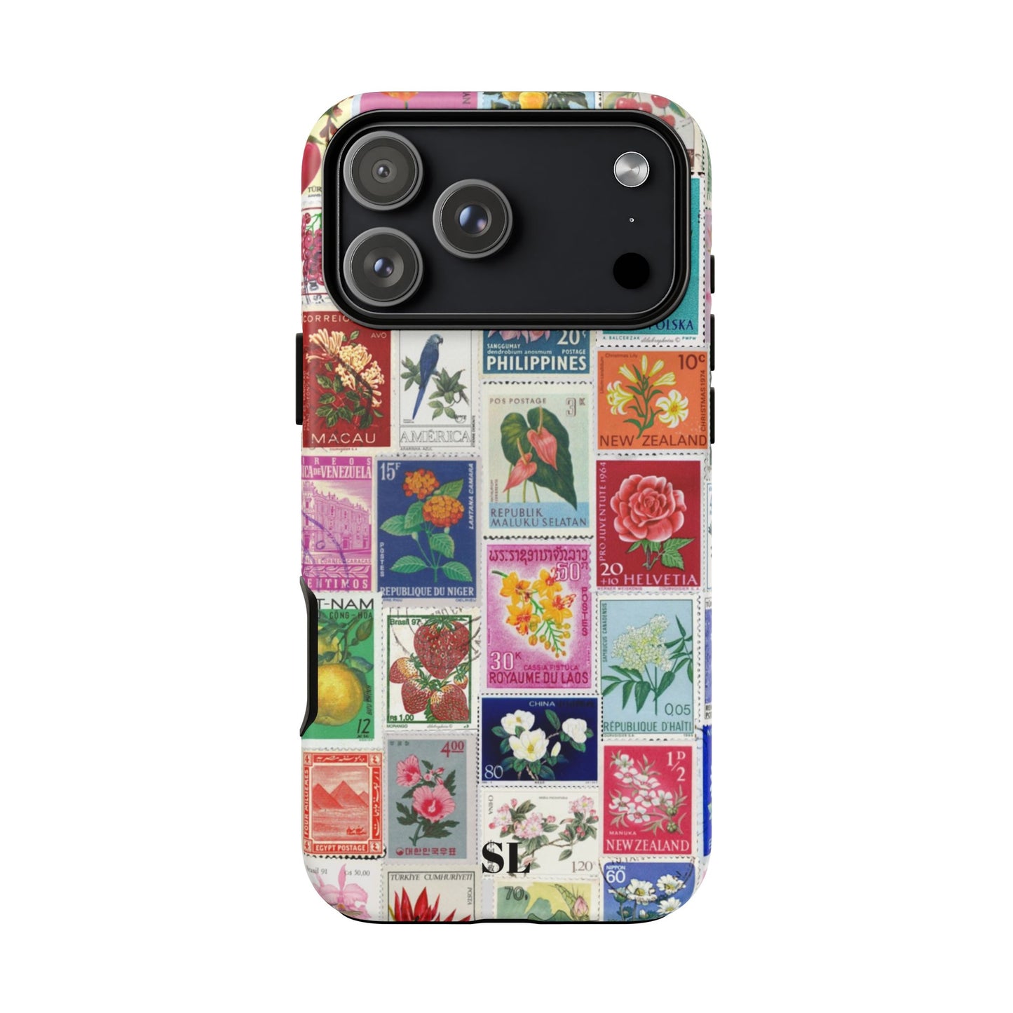 Postcard Stamps iPhone Case