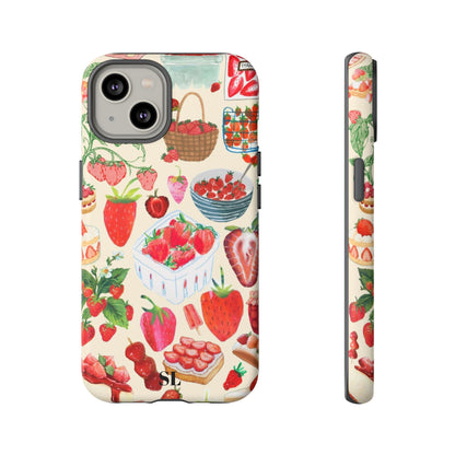 Strawberry Collage iPhone Case