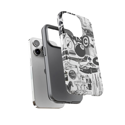 Black and White iPhone Case