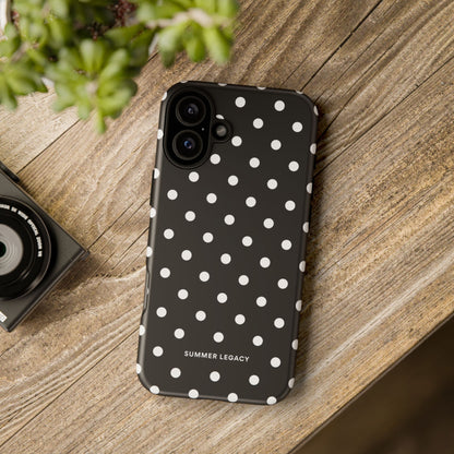 Ebony Polka Dot iPhone Case