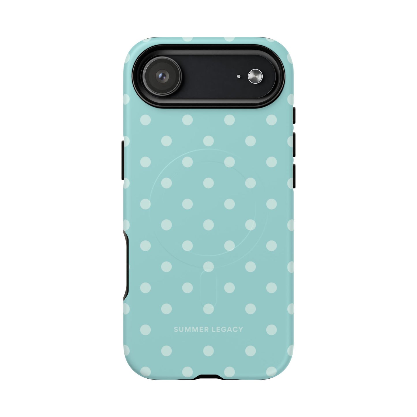 Teal Polka Dot MagSafe Case
