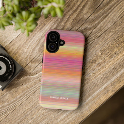 Champagne Ombre Stripe iPhone Case