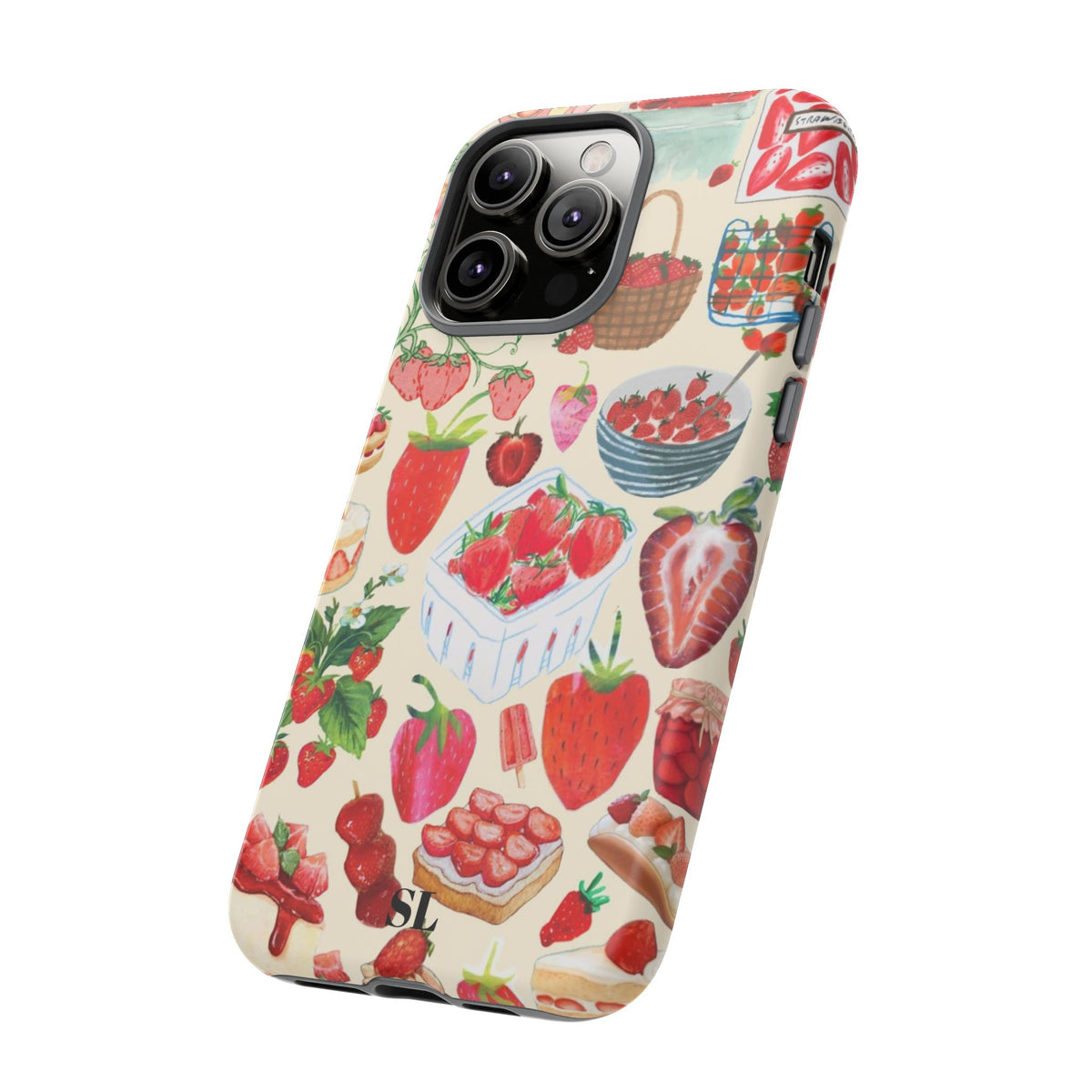 Strawberry Collage iPhone Case