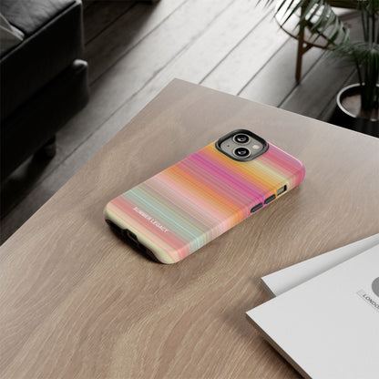 Champagne Ombre Stripe iPhone Case