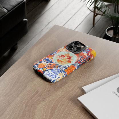 Navy Goldfish Bowl iPhone Case