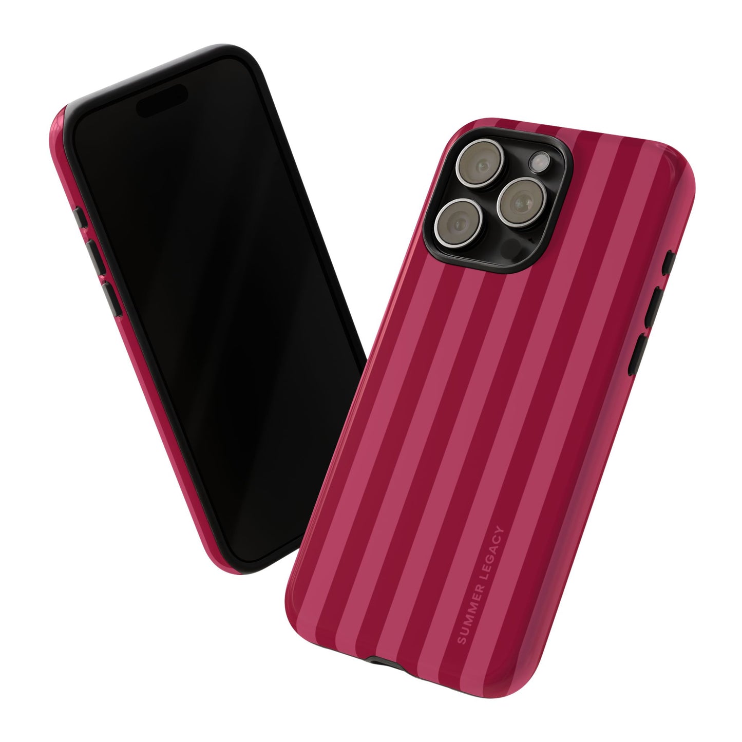 Berry Stripe iPhone Case