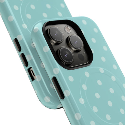 Teal Polka Dot MagSafe Case