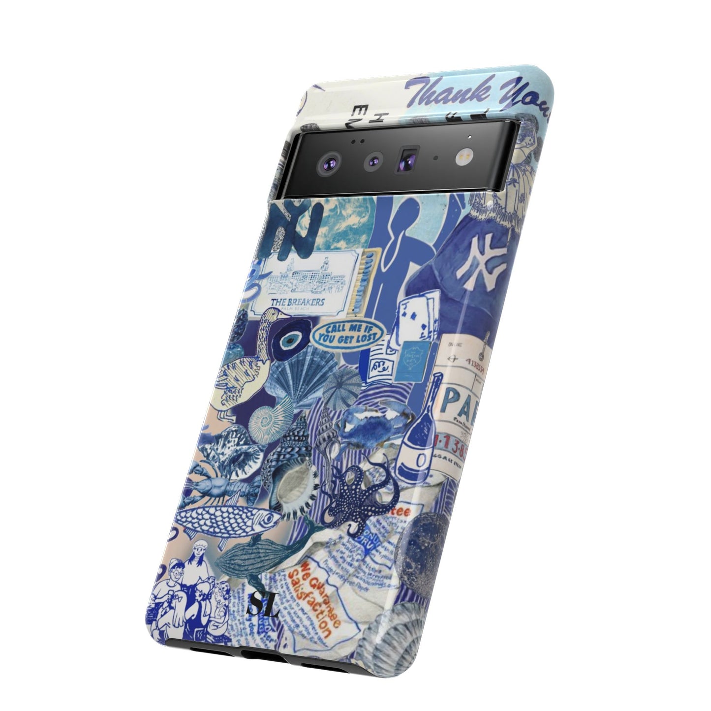 Blue Collage Google Pixel Case