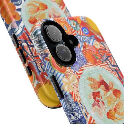 Navy Goldfish Bowl iPhone Case