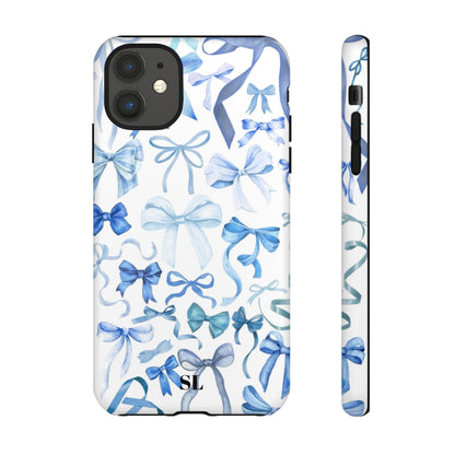 Blue Bows iPhone Case