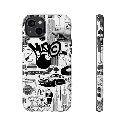 Black and White iPhone Case