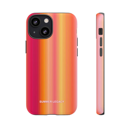 Amber Glow Ombre Stripe iPhone Case
