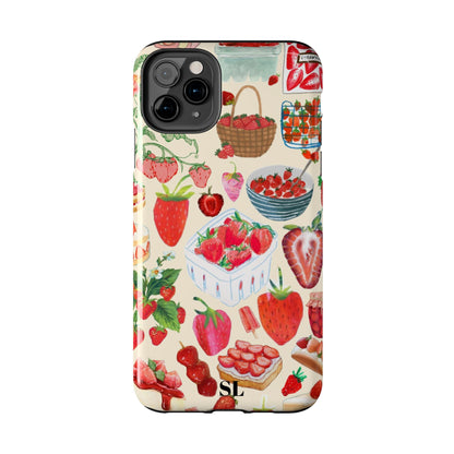 Strawberry Collage iPhone Case