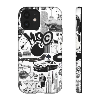 Black and White iPhone Case