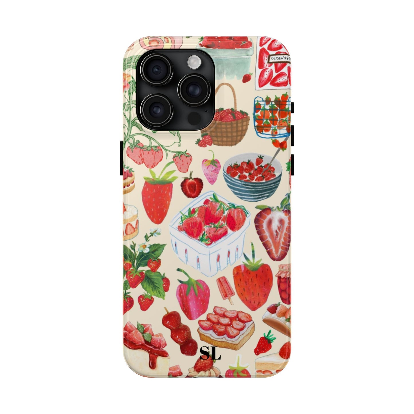 Strawberry Collage iPhone Case