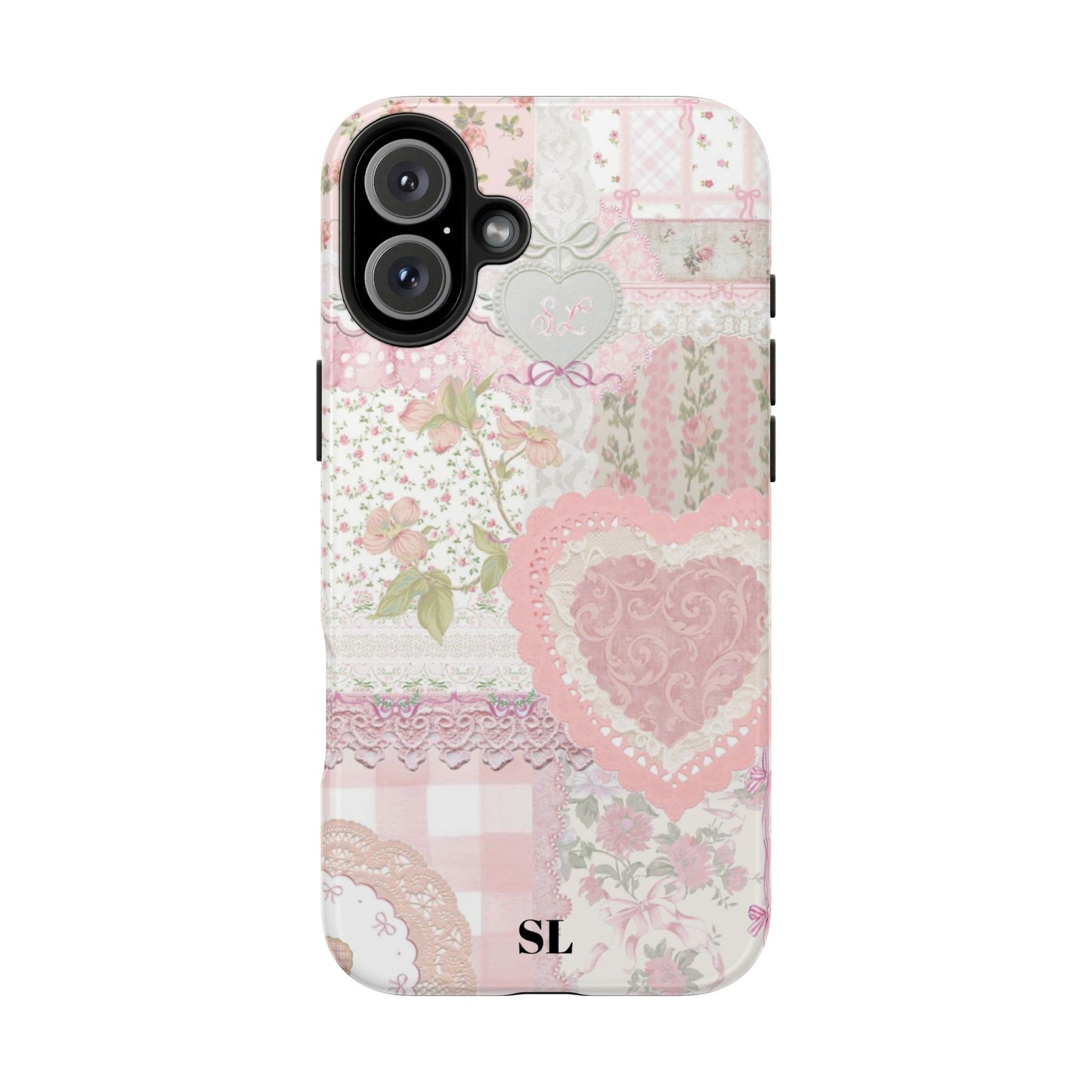 Blushing Floral Patchwork iPhone Case