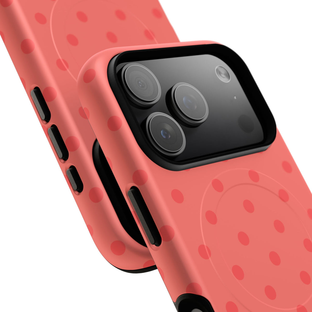 Coral Polka Dot MagSafe Case