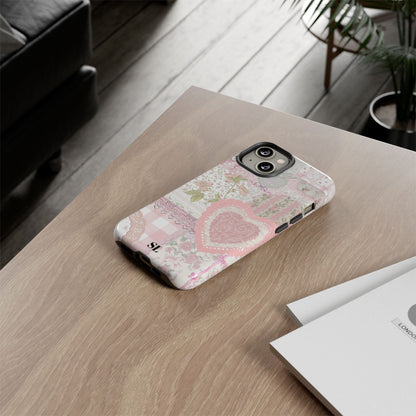 Blushing Floral Patchwork iPhone Case