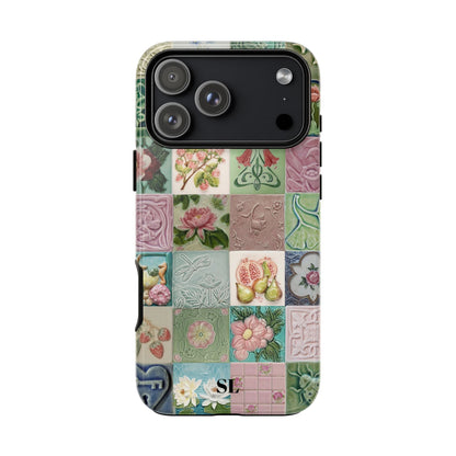 Garden Mosaic Tiles iPhone Case