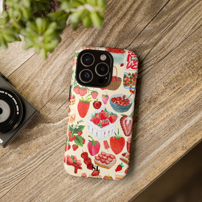Strawberry Collage iPhone Case