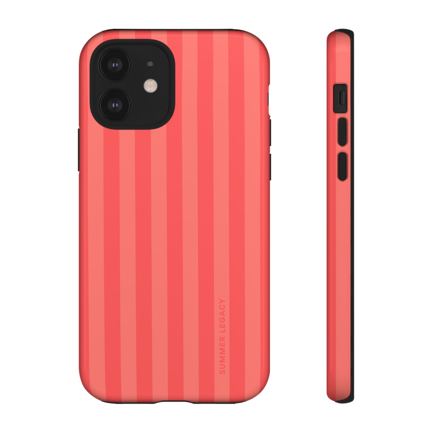 Coral Stripe iPhone Case