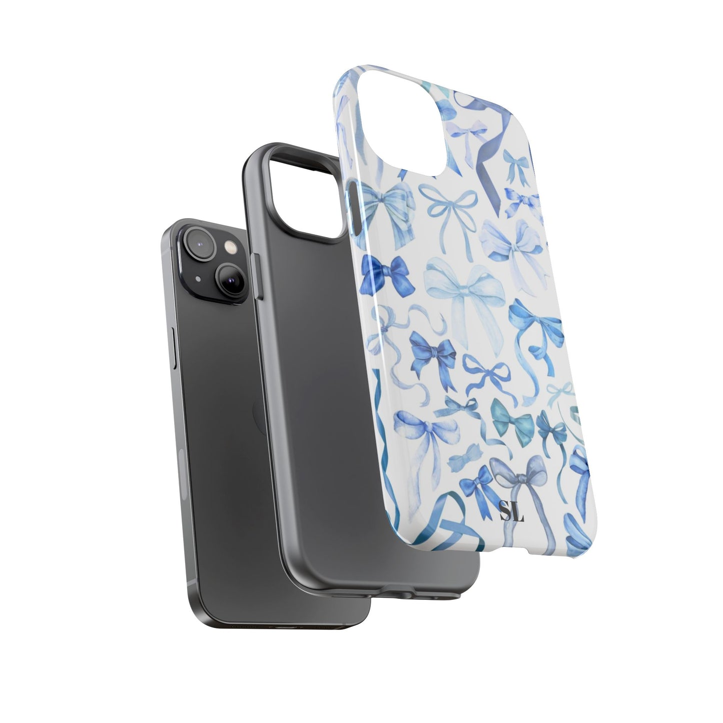 Blue Bows iPhone Case