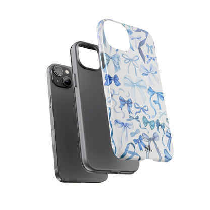 Blue Bows iPhone Case