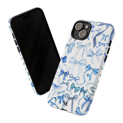 Blue Bows iPhone Case