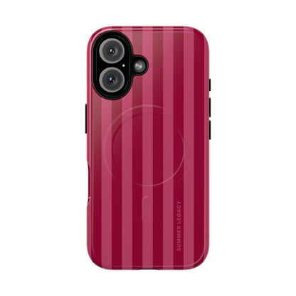 Berry Stripe MagSafe Case